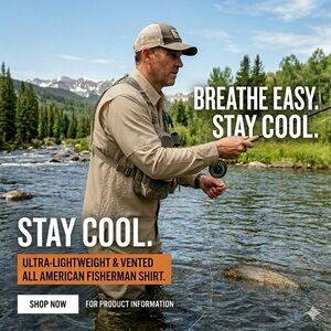 Fisherman vented Button-Down long sleeve Shirt XL